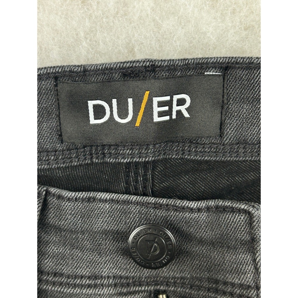 DUER L2X Slim Fit Jeans Mens 30x34 Coolmax Performance Gray - Picture 10 of 16